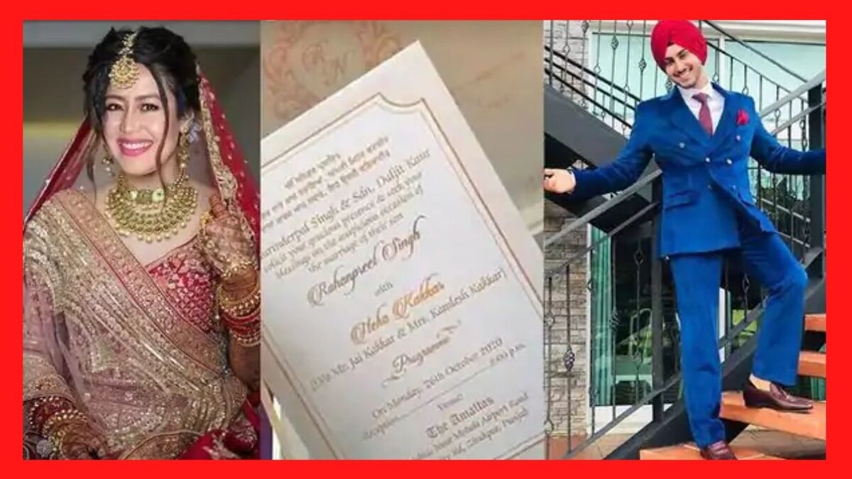 Neha Kakkar and Rohanpreet Singh wedding card getting viral, Check out